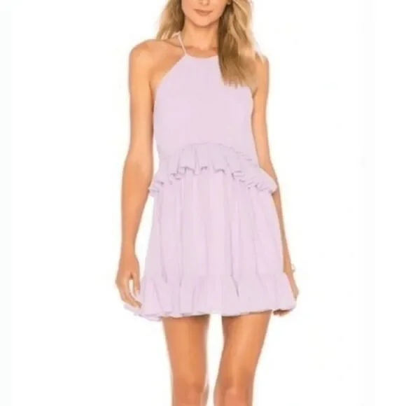 lovers and friends purple dress Lovers and Friends Brielle Mini Dress in Lavender Purple